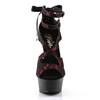 Pleaser - DELIGHT678LC High Heels - Rot/Schwarz Product image